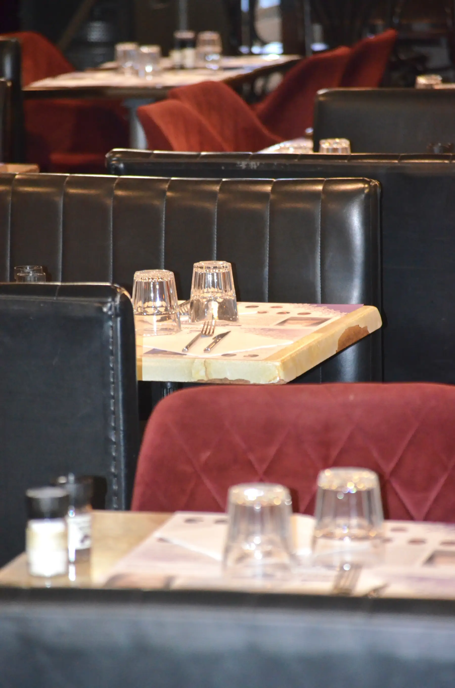 Détail d'une table dressée